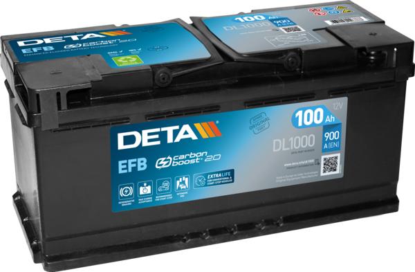 DETA DL1000 - Startera akumulatoru baterija autodraugiem.lv