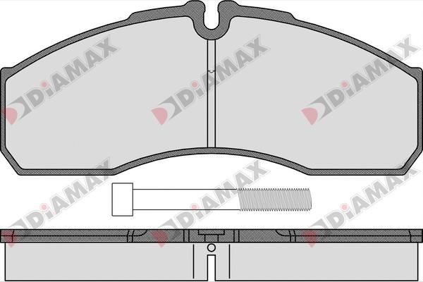 Diamax N09452 - Bremžu uzliku kompl., Disku bremzes autodraugiem.lv