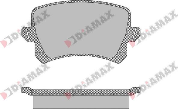 Diamax N09433 - Bremžu uzliku kompl., Disku bremzes autodraugiem.lv