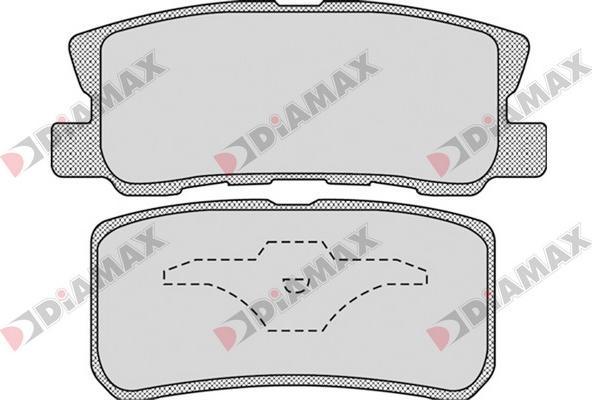 Diamax N09652 - Bremžu uzliku kompl., Disku bremzes autodraugiem.lv