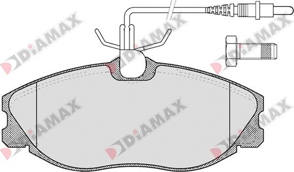 Diamax N09005 - Bremžu uzliku kompl., Disku bremzes autodraugiem.lv