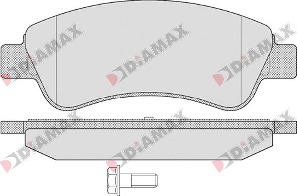 Diamax N09003 - Bremžu uzliku kompl., Disku bremzes autodraugiem.lv