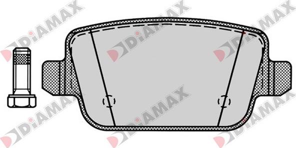 Diamax N09395 - Bremžu uzliku kompl., Disku bremzes autodraugiem.lv