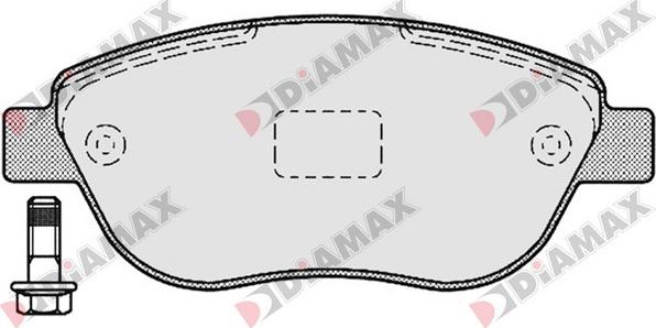 Diamax N09351 - Bremžu uzliku kompl., Disku bremzes autodraugiem.lv
