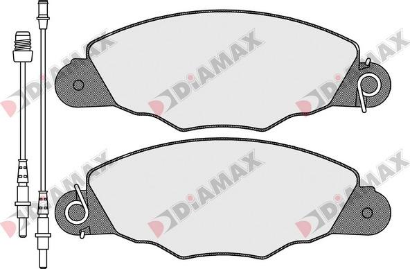 Diamax N09324 - Bremžu uzliku kompl., Disku bremzes autodraugiem.lv