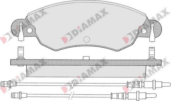 Diamax N09224 - Bremžu uzliku kompl., Disku bremzes autodraugiem.lv