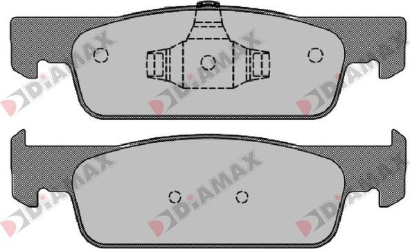 Diamax N09276 - Bremžu uzliku kompl., Disku bremzes autodraugiem.lv