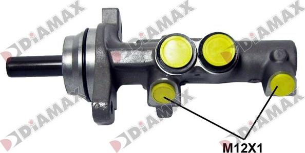 Diamax N04495 - Galvenais bremžu cilindrs autodraugiem.lv