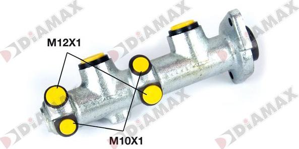 Diamax N04588 - Galvenais bremžu cilindrs autodraugiem.lv