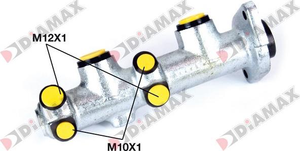 Diamax N04014 - Galvenais bremžu cilindrs autodraugiem.lv