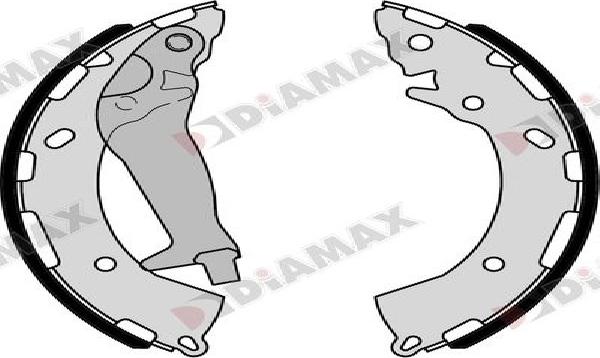 Diamax N01408 - Bremžu loku komplekts autodraugiem.lv