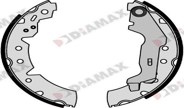 Diamax N01410 - Bremžu loku komplekts autodraugiem.lv