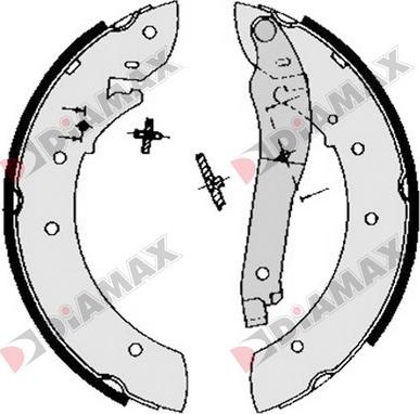 Diamax N01042 - Bremžu loku komplekts autodraugiem.lv