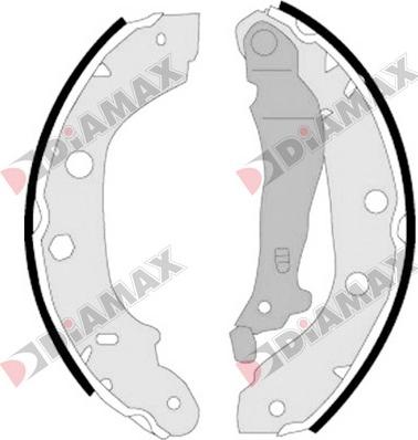 Diamax N01017 - Bremžu loku komplekts autodraugiem.lv