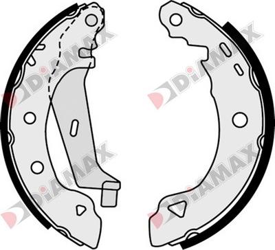 Diamax N01083 - Bremžu loku komplekts autodraugiem.lv