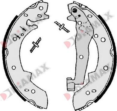 Diamax N01087 - Bremžu loku komplekts autodraugiem.lv