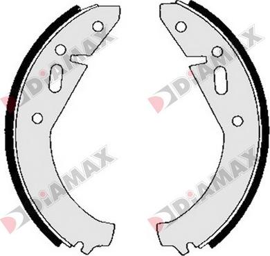 Diamax N01198 - Bremžu loku komplekts autodraugiem.lv