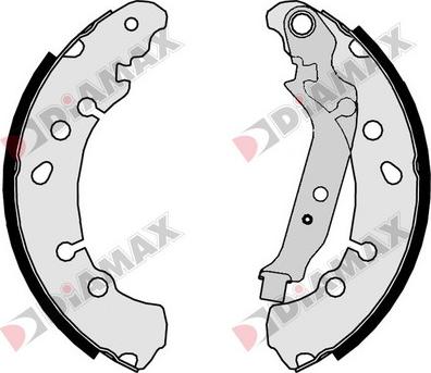 Diamax N01104 - Bremžu loku komplekts autodraugiem.lv