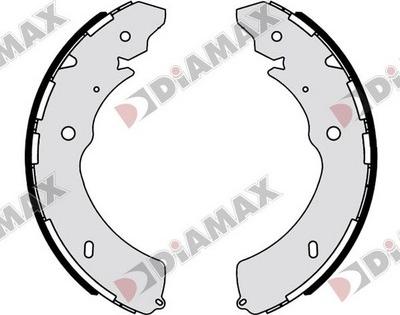 Diamax N01394 - Bremžu loku komplekts autodraugiem.lv