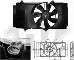 Diederichs 6605201 - Ventilators, Motora dzesēšanas sistēma autodraugiem.lv