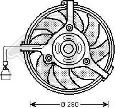 Diederichs 1025001 - Ventilators, Motora dzesēšanas sistēma autodraugiem.lv