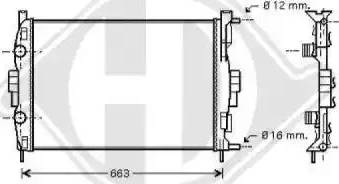 Diederichs 8446406 - Radiators, Motora dzesēšanas sistēma autodraugiem.lv