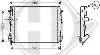 Diederichs 8441265 - Radiators, Motora dzesēšanas sistēma autodraugiem.lv