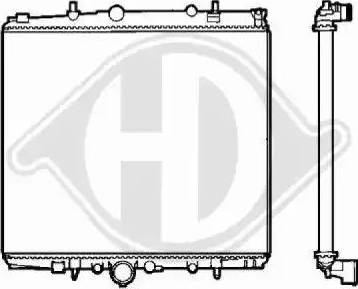 Diederichs 8409202 - Radiators, Motora dzesēšanas sistēma autodraugiem.lv