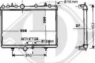 Diederichs 8424306 - Radiators, Motora dzesēšanas sistēma autodraugiem.lv