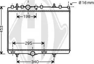 Diederichs 8422604 - Radiators, Motora dzesēšanas sistēma autodraugiem.lv