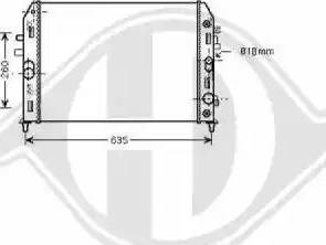Diederichs 8565204 - Radiators, Motora dzesēšanas sistēma autodraugiem.lv