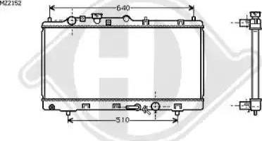 Diederichs 8561703 - Radiators, Motora dzesēšanas sistēma autodraugiem.lv