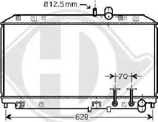 Diederichs 8568502 - Radiators, Motora dzesēšanas sistēma autodraugiem.lv