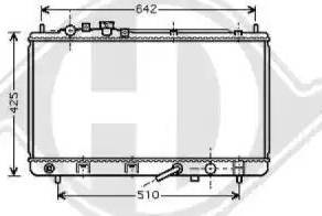 Diederichs 8568006 - Radiators, Motora dzesēšanas sistēma autodraugiem.lv