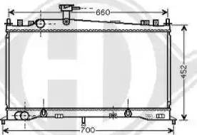 Diederichs 8562502 - Radiators, Motora dzesēšanas sistēma autodraugiem.lv