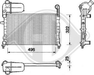 Diederichs 8505961 - Radiators, Motora dzesēšanas sistēma autodraugiem.lv