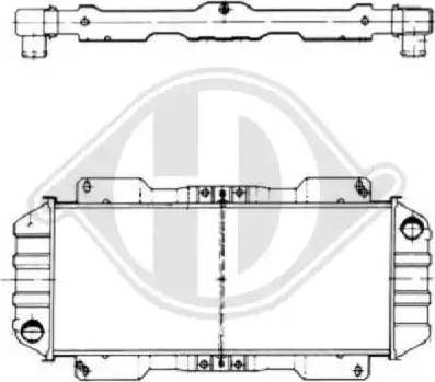 Diederichs 8501036 - Radiators, Motora dzesēšanas sistēma autodraugiem.lv