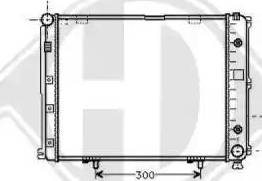 Diederichs 8502034 - Radiators, Motora dzesēšanas sistēma autodraugiem.lv