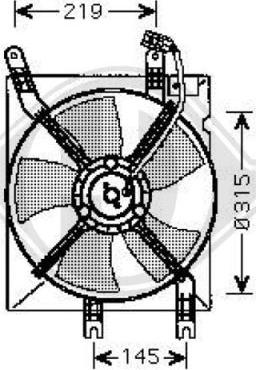 Diederichs 8691207 - Ventilators, Motora dzesēšanas sistēma autodraugiem.lv