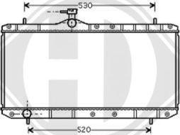 Diederichs 8644005 - Radiators, Motora dzesēšanas sistēma autodraugiem.lv