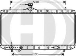 Diederichs 8644006 - Radiators, Motora dzesēšanas sistēma autodraugiem.lv