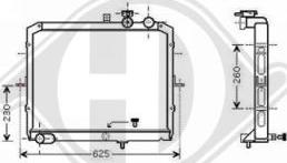 Diederichs 8659001 - Radiators, Motora dzesēšanas sistēma autodraugiem.lv