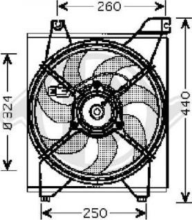 Diederichs 8654108 - Ventilators, Motora dzesēšanas sistēma autodraugiem.lv