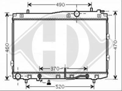 Diederichs 8655201 - Radiators, Motora dzesēšanas sistēma autodraugiem.lv