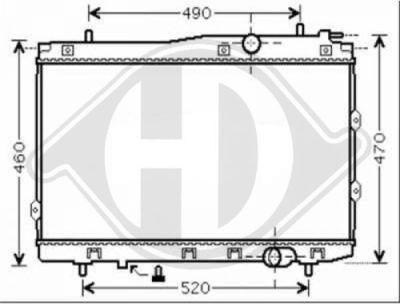 Diederichs 8655202 - Radiators, Motora dzesēšanas sistēma autodraugiem.lv