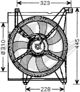 Diederichs 8655207 - Ventilators, Motora dzesēšanas sistēma autodraugiem.lv