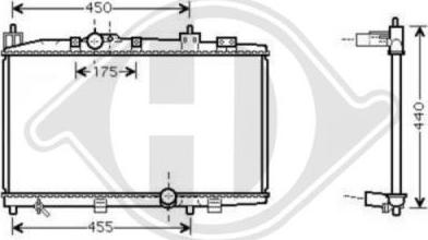 Diederichs 8660555 - Radiators, Motora dzesēšanas sistēma autodraugiem.lv