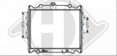 Diederichs 8668287 - Radiators, Motora dzesēšanas sistēma autodraugiem.lv