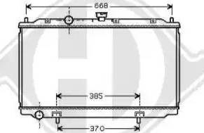 Diederichs 8605302 - Radiators, Motora dzesēšanas sistēma autodraugiem.lv