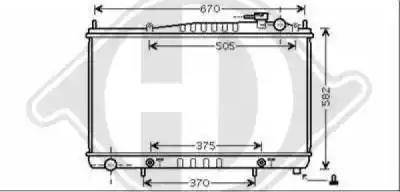 Diederichs 8608305 - Radiators, Motora dzesēšanas sistēma autodraugiem.lv